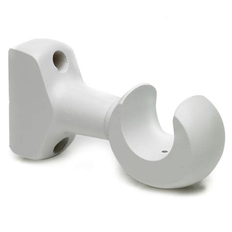 curtain pole metal brackets|white 28mm curtain pole brackets.